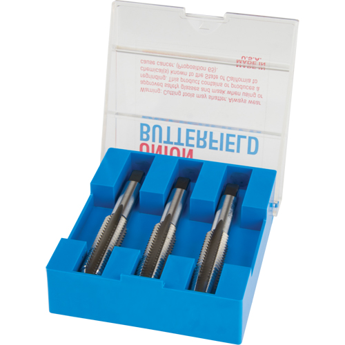 Jeu de tarauds &agrave; main, Acier rapide, Filet 4-40 Par Equipment