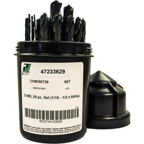 Heavy-Duty Drill Bit Set , 29 Pieces, High Speed Steel Par Equipment