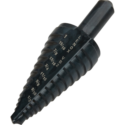 #2 Step Drill Bit, 1/8" - 1" , 1/16" Increments, High Speed Steel Par Equipment