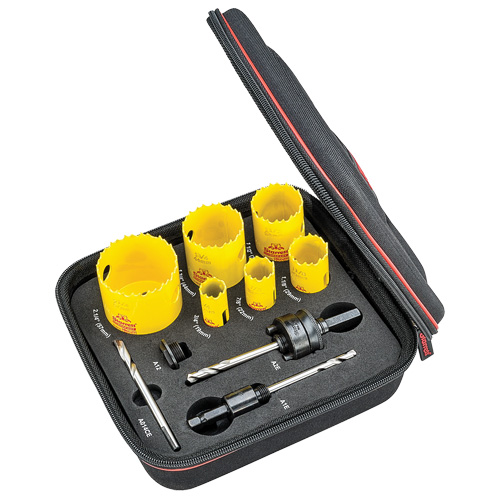 Plumber's Deep Cut Hole Saw Kit, 10 Pieces Par Equipment