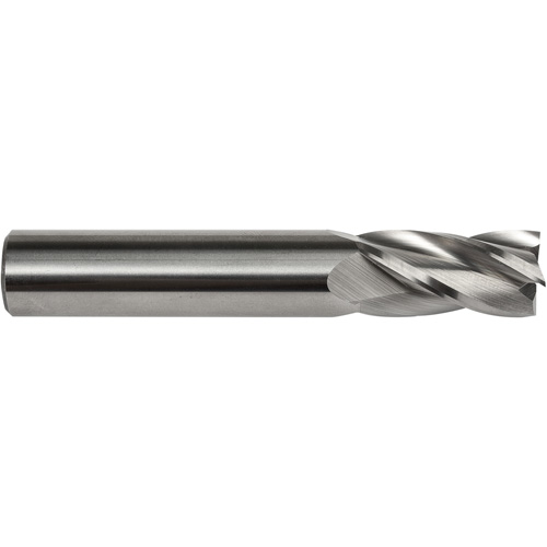 Fraise embout S134, 1/8" dia., 1-1/2" lo, 4 cannelures, 1/8" tige, Carbure Par Equipment