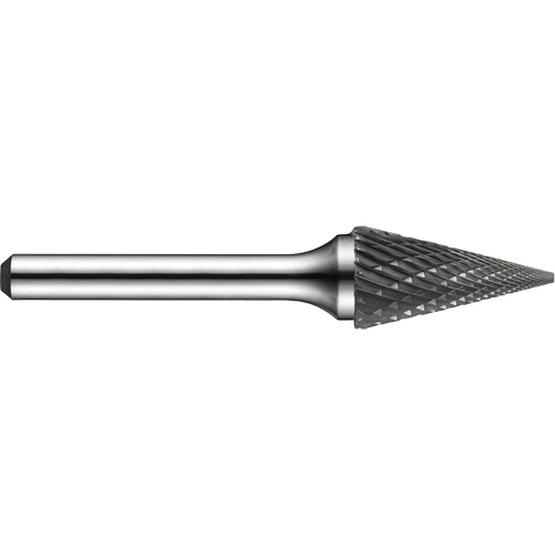 Double-Cut Rotary Burr, SM-50, 1/4" Dia., 1/4" Shank, 1/2" Depth of Cut Par Equipment