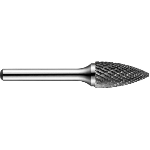 Pointed Tree Rotary Burr, SG-50DC, 1/2" Dia., 1/4" Shank, 1" Depth of Cut Par Equipment