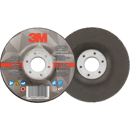 Meule &agrave; tronçonner, 4-1/2" x 1/8", Arbre de 7/8", Type 27, C&eacute;ramique Par Equipment