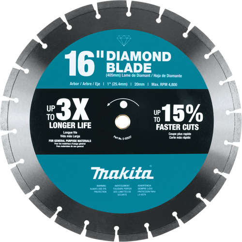 Lame diamant &agrave; bordure segment&eacute;e Par Equipment
