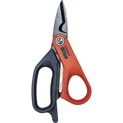 Electrician's Data Shears, 6", Rings Handle Par Equipment