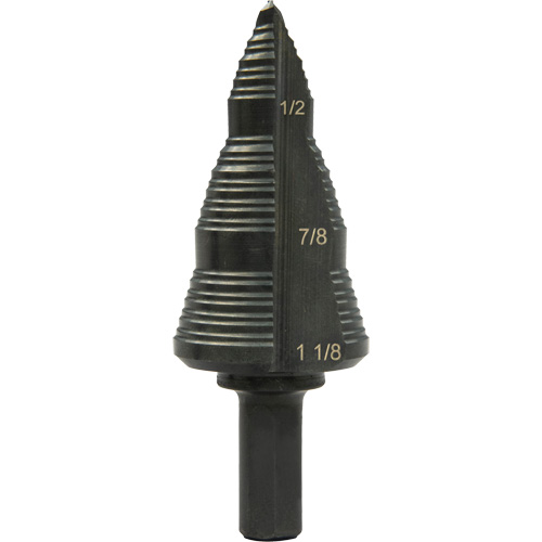 Foret &eacute;tag&eacute; &agrave; trous multiples no 9, 3/16" - 1-1/8", Acier rapide Par Equipment