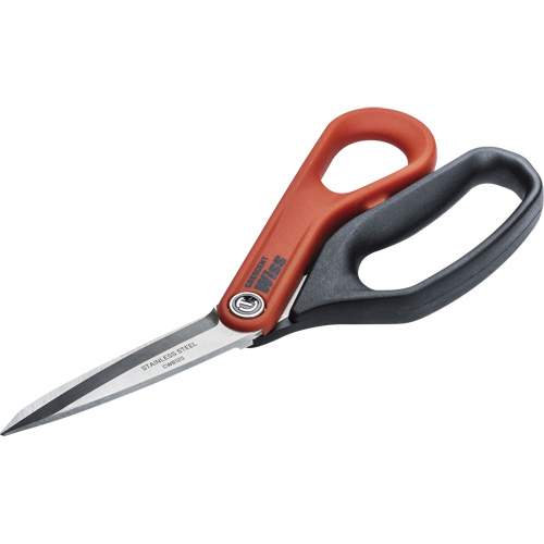 Stainless Steel All Purpose Tradesman Shears, 8-1/2", Rings Handle Par Equipment