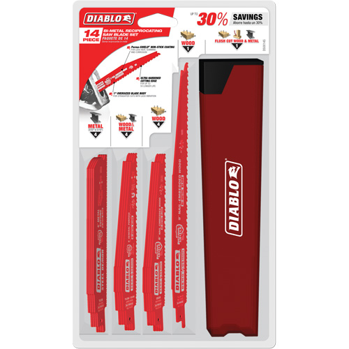 Nail-Embedded Wood & Metal Demo Reciprocating Saw Blade Set Par Equipment