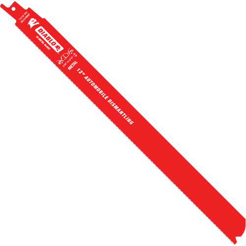 Lame de scie alternative autod&eacute;montage, Bim&eacute;tal, 10-14 Dents par pouce, 12" lo x 1" la Par Equipment