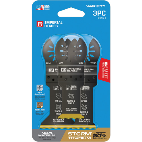 Jeu de lames en titane pour le m&eacute;tal et le bois Storm One Fit Par Equipment