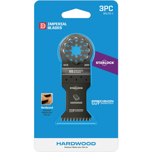 Lames &agrave; dents japonaises 1-3/8" pour le bois dur Starlock Par Equipment