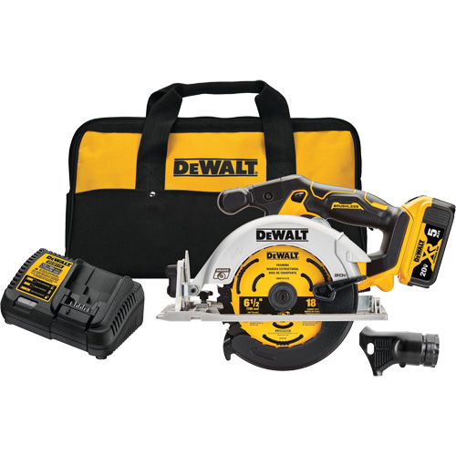 Max* Brushless Cordless Circular Saw Kit, 6-1/2", 20 V Par Equipment