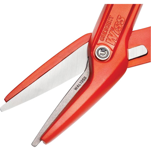 13" Serrated Aluminum Tinner Snip with Dipped Handle, 3" Cut Length, Straight Cut Par Equipment