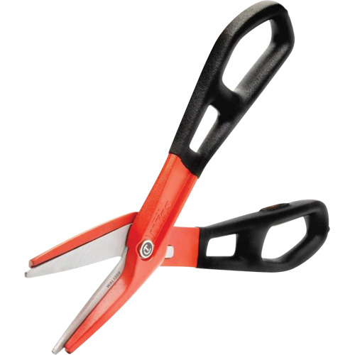 13" Serrated Aluminum Tinner Snip with Dipped Handle, 3" Cut Length, Straight Cut Par Equipment