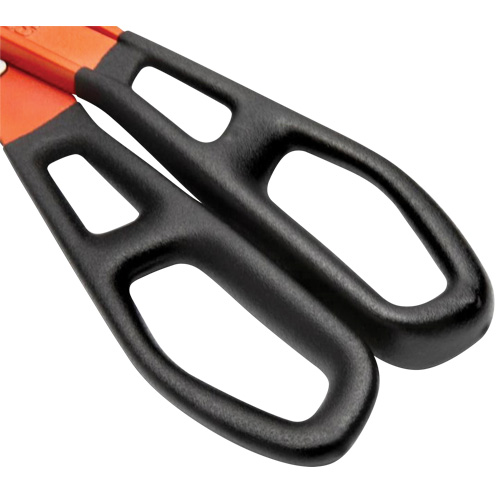 13" Serrated Aluminum Tinner Snip with Dipped Handle, 3" Cut Length, Straight Cut Par Equipment