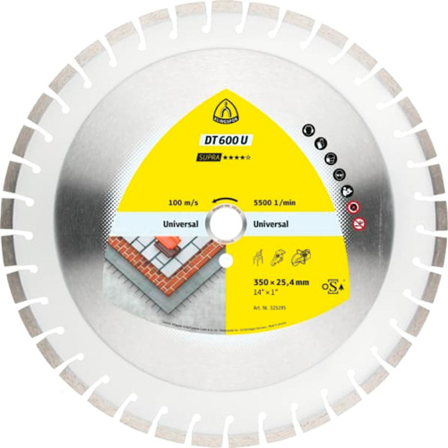 DT 600 U Supra Large Diamond Cutting Blades Par Equipment