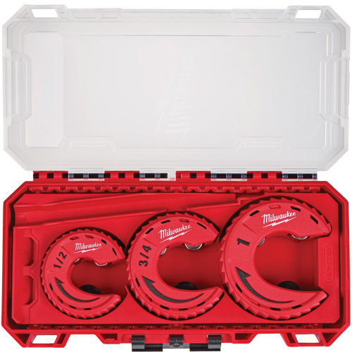 3-Piece Close Quarters Tubing Cutter Set, 1/2"/3/4"/1" Capacity Par Equipment
