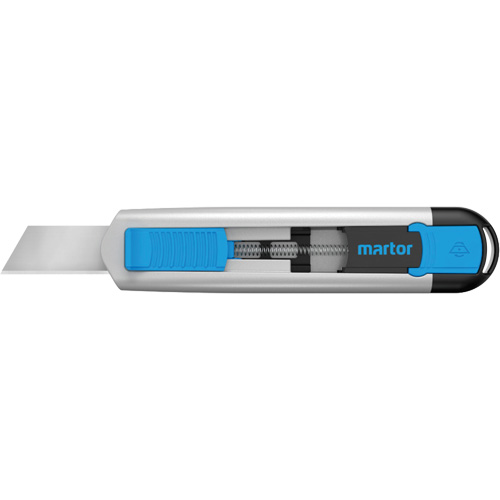 Couteau r&eacute;tractable SECUNORM 540 avec lame Styropor no 17940, 36 mm, Acier inoxydable, Robuste, Prise en Aluminium Par Equipment