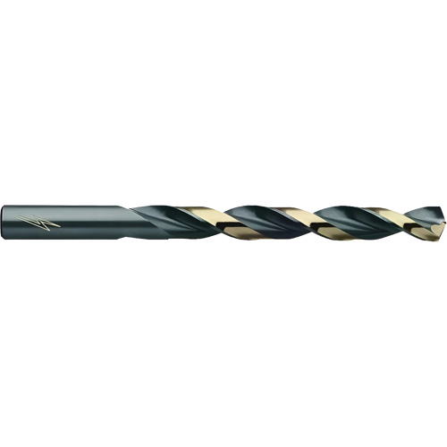 Foret standard noir et bronze Thunderbit T3HD, Acier rapide, F, 4-1/8" lo, 2-7/8" Cannelure, 135° Angle Par Equipment