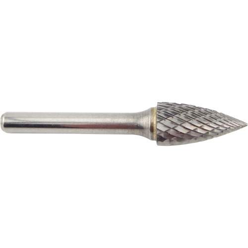 Fraise en carbure conique &agrave; coupe agressive &agrave; bout pointu, SG-5, 1/2" dia., 1/4" Tige, 1" Prof. de la coupe Par Equipment