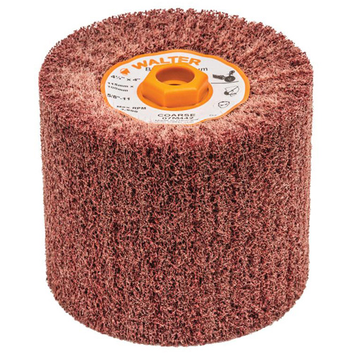 Blendex Surface Conditioning Drum, 4-1/2" Dia. x 4" W, 5/8"-11 Arbor, Coarse Grit Par Equipment