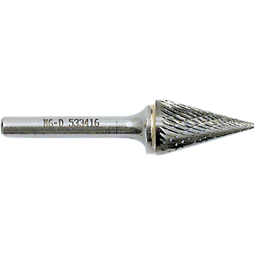 M4-D JET-KUT&reg; Cone Shape Burr, 3/8" Dia., 1/4" Shank, 5/8" Depth of Cut Par Equipment