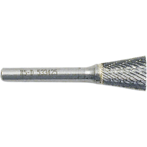 Inverted Cone Shape Burr, 3/8" Dia., 1/4" Shank, 3/8" Depth of Cut Par Equipment