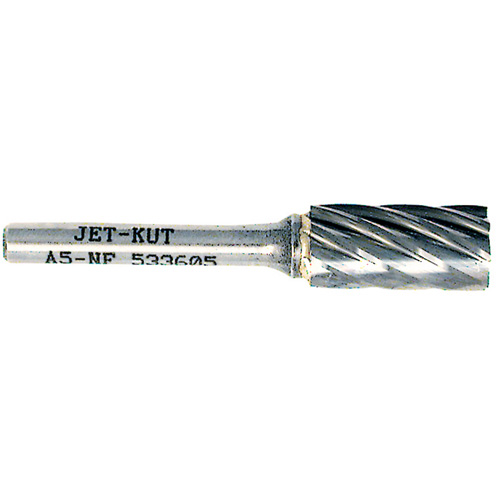A5-NF JET-KUT&reg; Cylindrical Shape Bur for Aluminum/Non-ferrous Materials, 1/2" Dia., 1/4" Shank Par Equipment