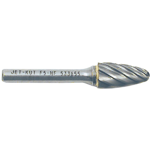 Fraise &agrave; bout rond F5-NF 1/4" pour aluminium/mat&eacute;riaux non ferreux, 1/2" dia. Par Equipment