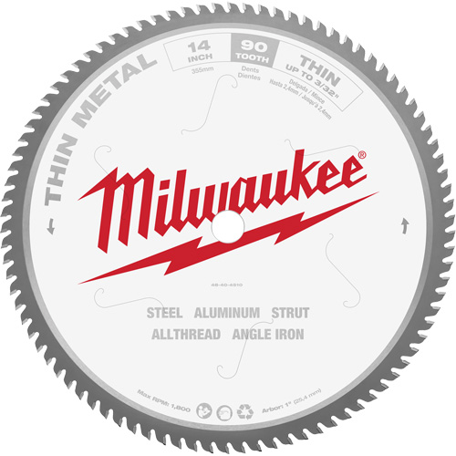 Endurance&reg; Circular Saw Blade, 14", 90 Teeth, Metal Use Par Equipment