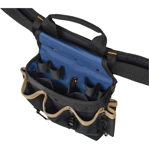 20 Pocket Tool Belt Combo, Polyester, Black Par Equipment