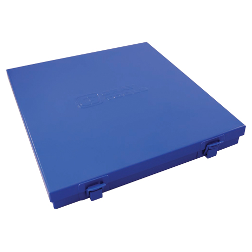 Slim Metal Box, 10-1/2" D x 9-1/4" W x 1-1/4" H, Blue Par Equipment