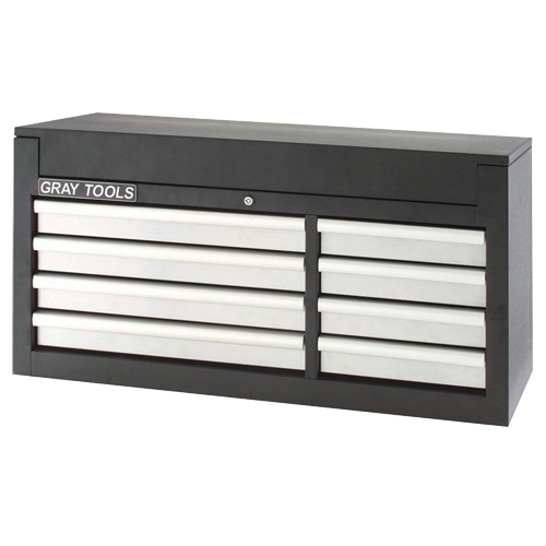 Top Chest - 8 Drawers, 53-3/8" W, 8 Drawers, Black Par Equipment