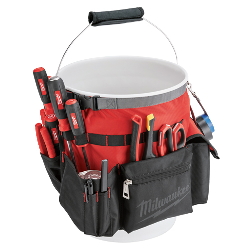 Sac organiseur pour seau, 10" lo x 10" la x 13-1/2" h, Nylon, Rouge Par Equipment