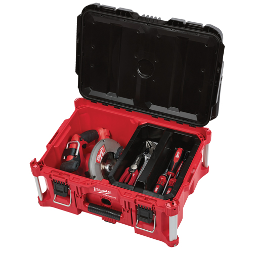Grande boîte &agrave; outils Packout, 22" x 16" x 11", Noir/Rouge Par Equipment