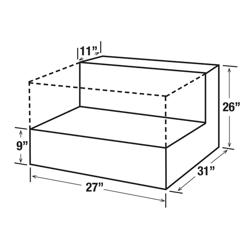Steel Fuel Transfer Tank, Steel, 48 gal. Capacity, White Par Equipment