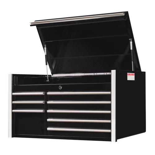 RX Series Tool Chest, 41" W, 8 Drawers, Black Par Equipment