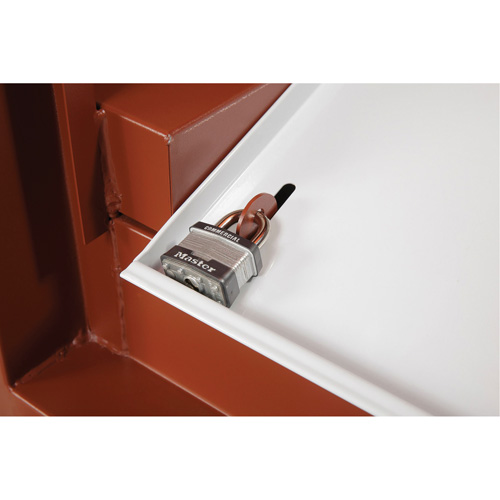 Field Office Jobsite Box, 33" W x 63" D x 80" H, Steel, Red Par Equipment