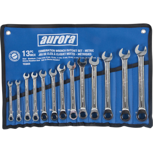 Fixed Head Wrench Set, Combination, 13 Pieces, Metric Par Equipment