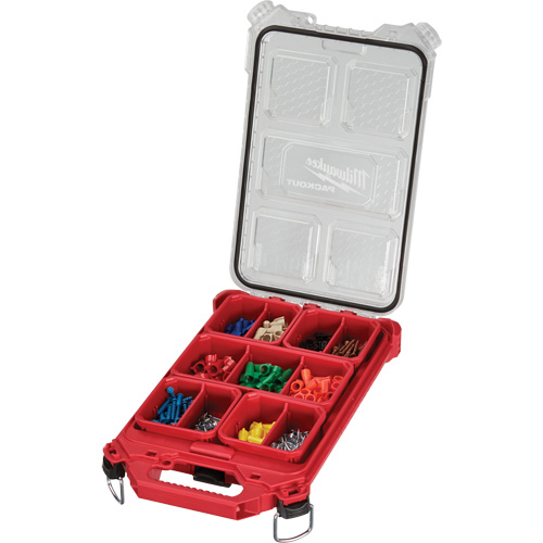 Packout Compact Low-Profile Organizer, 16-2/5" x 9-3/4" x 2-1/2", Black/Red Par Equipment
