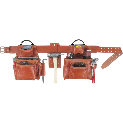 Deluxe Tool Belt Combo, Leather, Tan Par Equipment