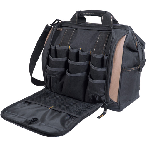 Porte-outils &agrave; compartiments multiples, Polyester, 33 pochettes, Noir Par Equipment