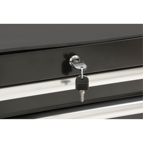 Industrial Tool Cart, 7 Drawers, 27" W x 18-3/4" D x 39" H, Black Par Equipment