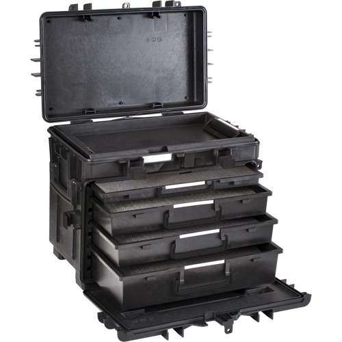 Mobile Tool Chest With Drawers, 6 Drawers, 22-4/5" W x 15" D x 18" H, Black Par Equipment