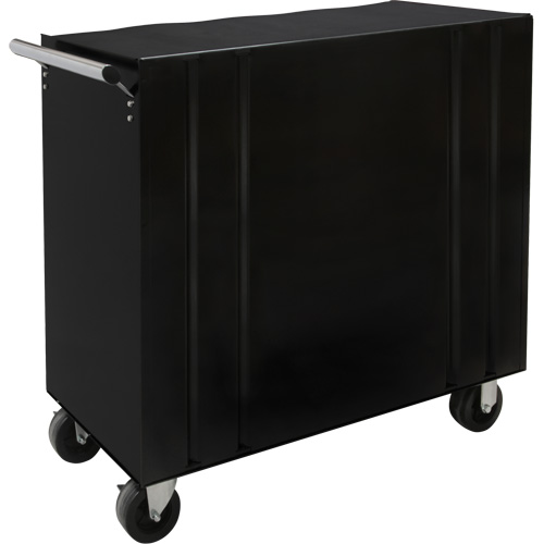 Industrial Tool Cart, 8 Drawers, 44-3/10" W x 21-1/10" D x 36-7/10" H, Black Par Equipment