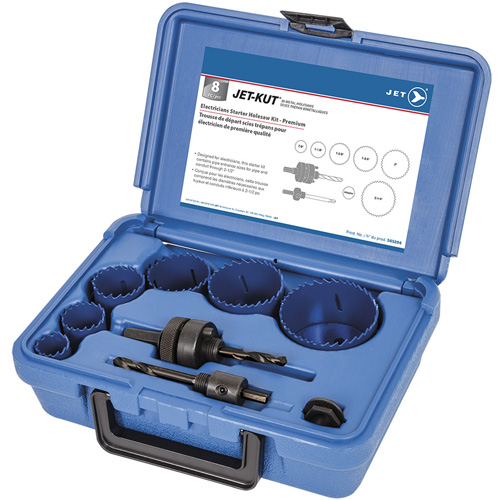 Premium Electrician's Holesaw Kit, 8 Pieces Par Equipment