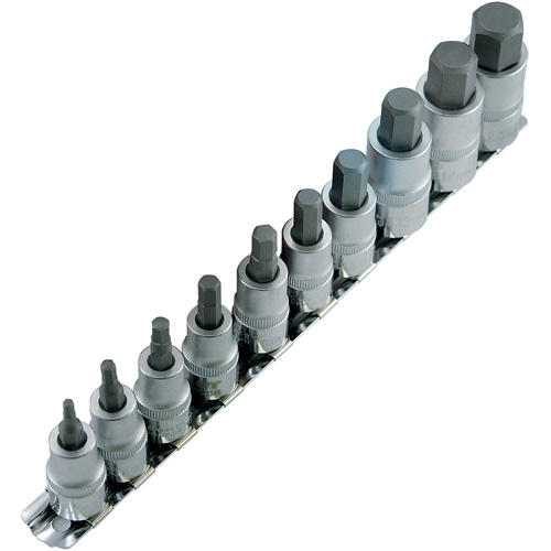 Jeu de douilles m&eacute;triques HSW3812-10M, Hexagonale, Prise 1/2"/3/8", 10 mr Par Equipment