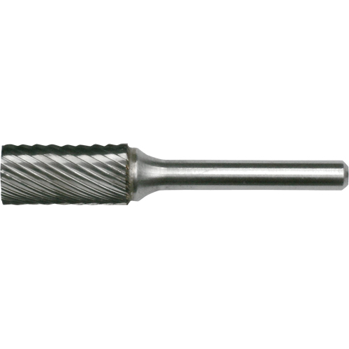 CLEVELAND Solid Carbide Burrs - Cylinder Shape with No End Cut, SA-14, 3/16" Dia., 1/4" Shank Par Equipment