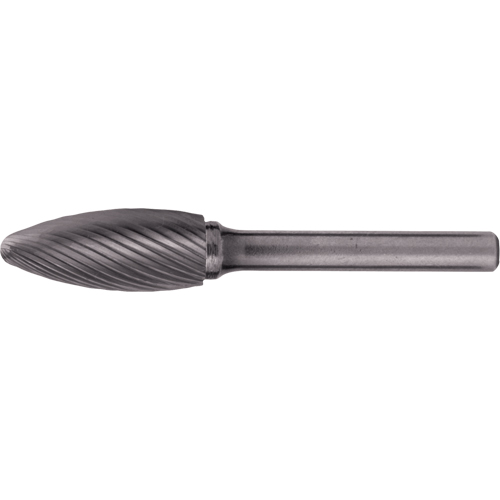 Solid Carbide Burrs - Flame Shaped, 1/8" Dia., 1/8" Shank Par Equipment